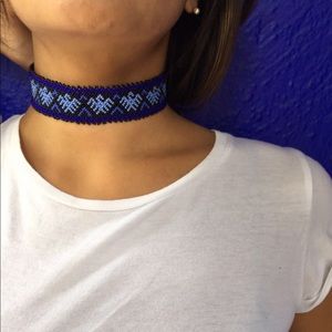 🦋 Beautiful blue beaded chocker necklace 🦋
